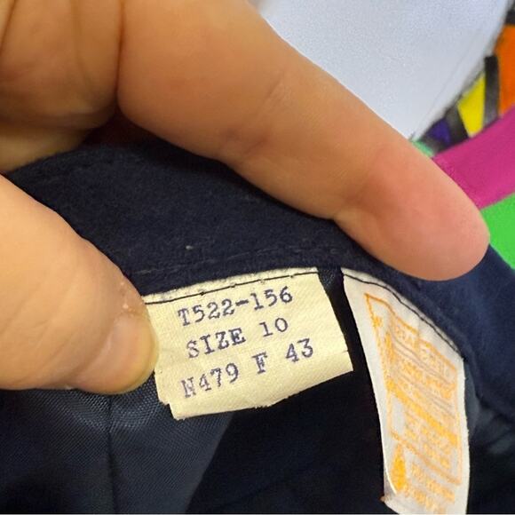 Pendleton Blue Tailored Suit Jacket and Skirt Set. Wool. Jacket Size 8 Skirt 10. - Picture 11 of 11